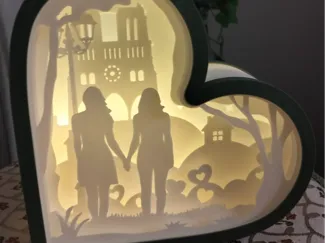Notre Dame Lovers Lamp