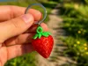 Strawberry Keychain – Cute Fruit Charm normal size