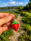 Strawberry Keychain – Cute Fruit Charm big size