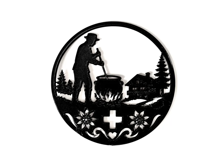 Swiss tradition wall art decoration 