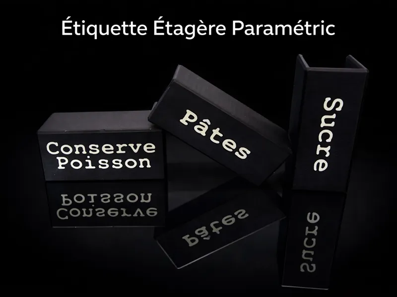 Etiquette Etagère Personnalisable HC3D