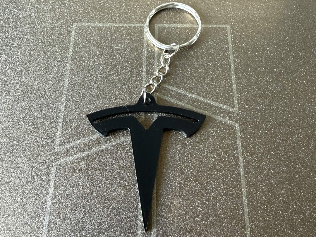 Tesla Logo Keychain