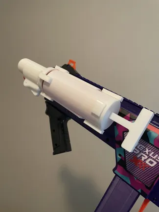 Picatinny mounted silly shell blaster