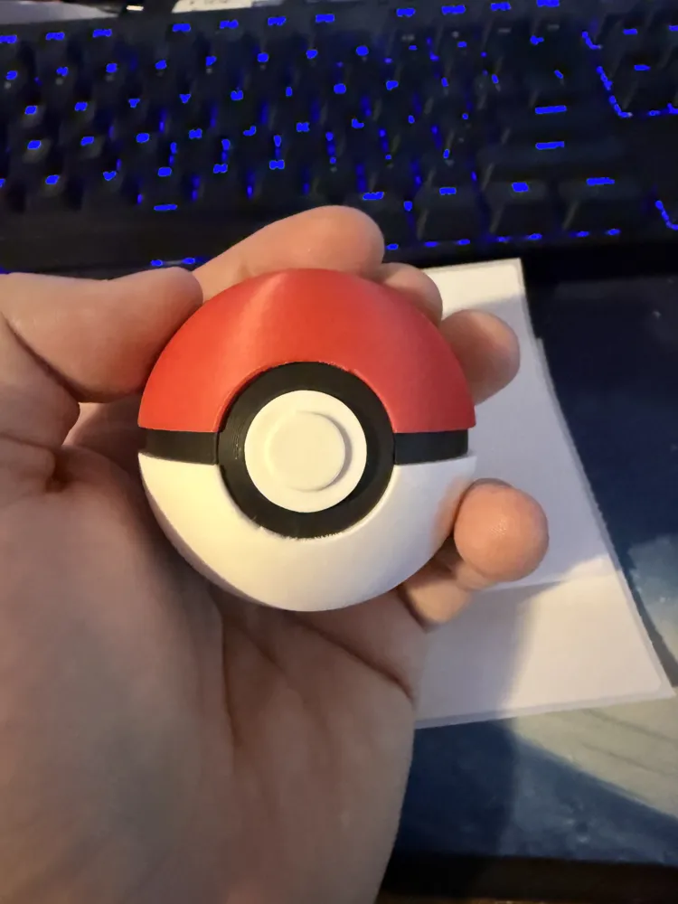 Mini PokeBall - Multipart - Free 3D Print Model - MakerWorld