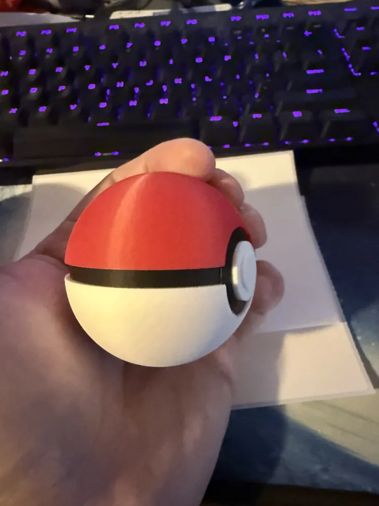 Mini PokeBall - Multipart - Free 3D Print Model - MakerWorld