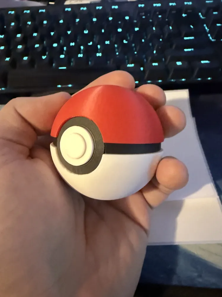 Mini PokeBall - Multipart - Free 3D Print Model - MakerWorld