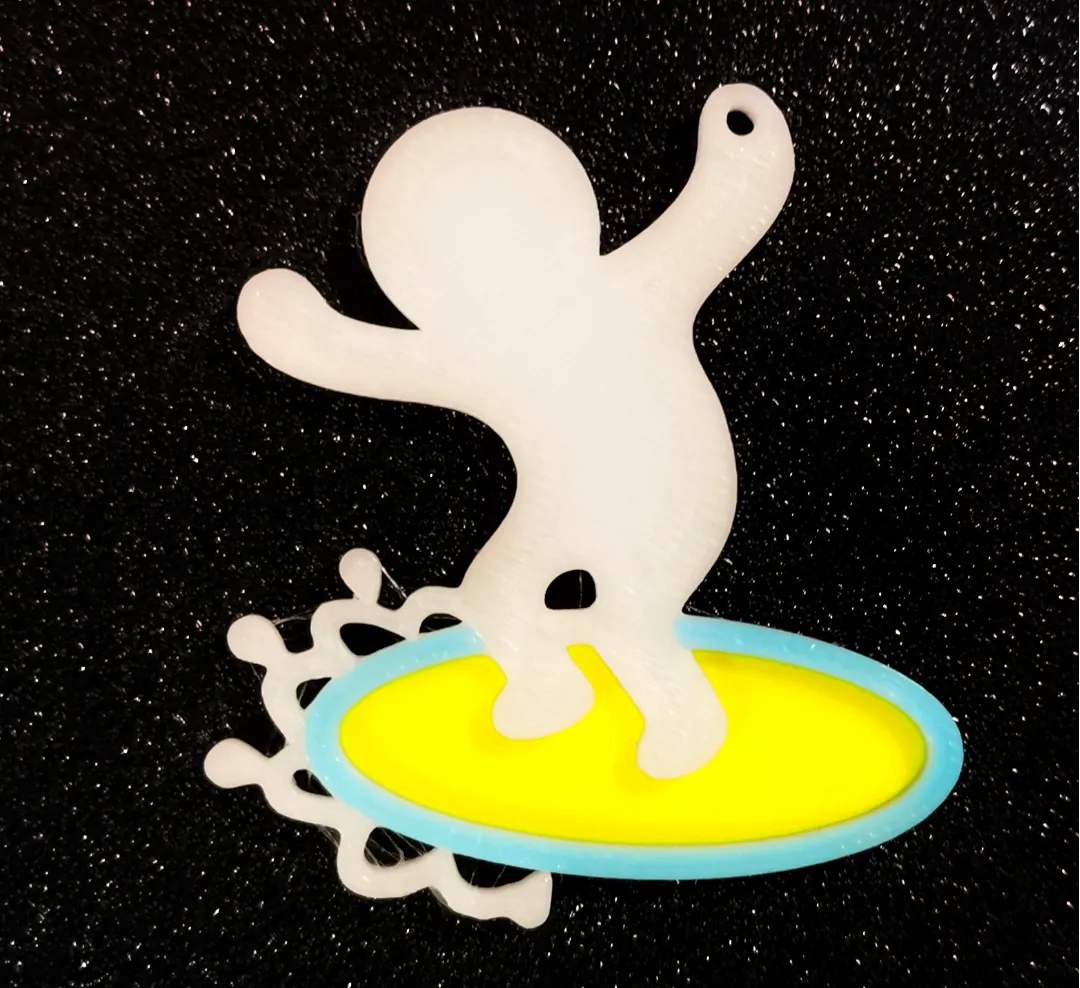 Llavero Wave Rider - Modelo de impresión 3D gratuito - MakerWorld