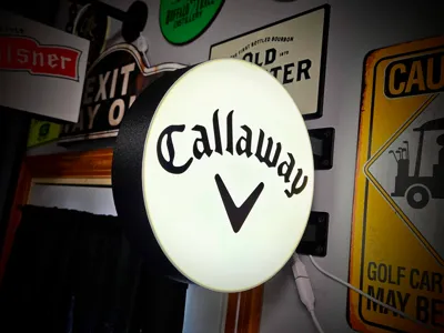 Callaway Golf ~ 2-Sided LED Lightbox Wall Sign - Free 3D Print Model ...