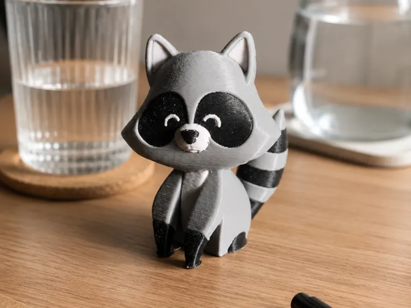 Racoon figure   (AMS 3 colors)