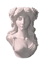 Jardinière buste de déesse grecque — photo 3