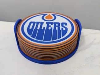 Edmonton Oilers Coaster Set - 7 Coasters