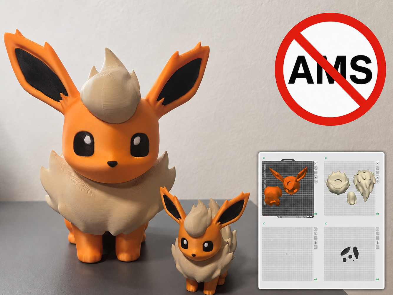 Flareon Pokémon V2 – NO AMS Fully Segmented - 1