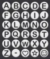 A-Z - Heart Star Smiley