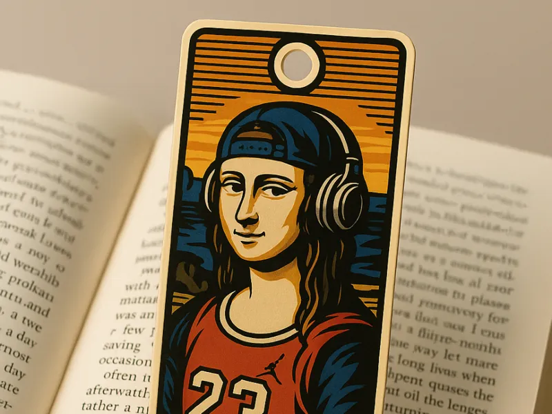 Marca páginas Mona Lisa moderna