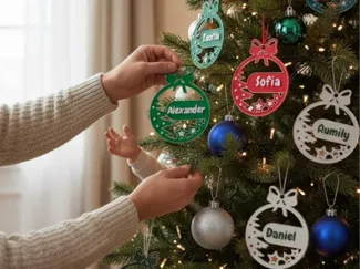 Weihnachtsbaumkugeln personalisierbar