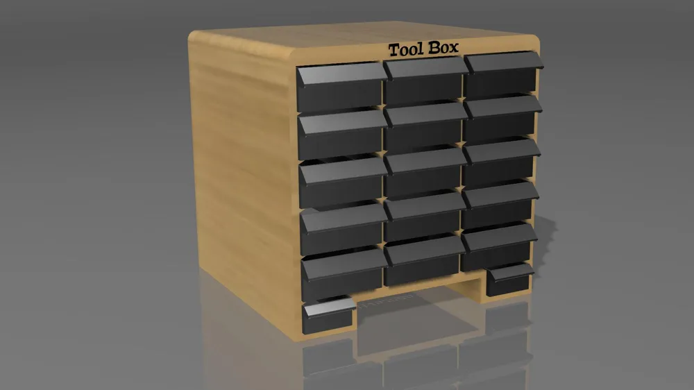 Modular Tool Box Organizer – 17 and 6 Compartments by ProdyP - MakerWorld