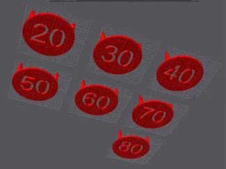 Archery Range Markers - Single Color