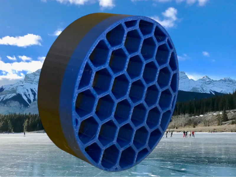 Airless puck - low noise