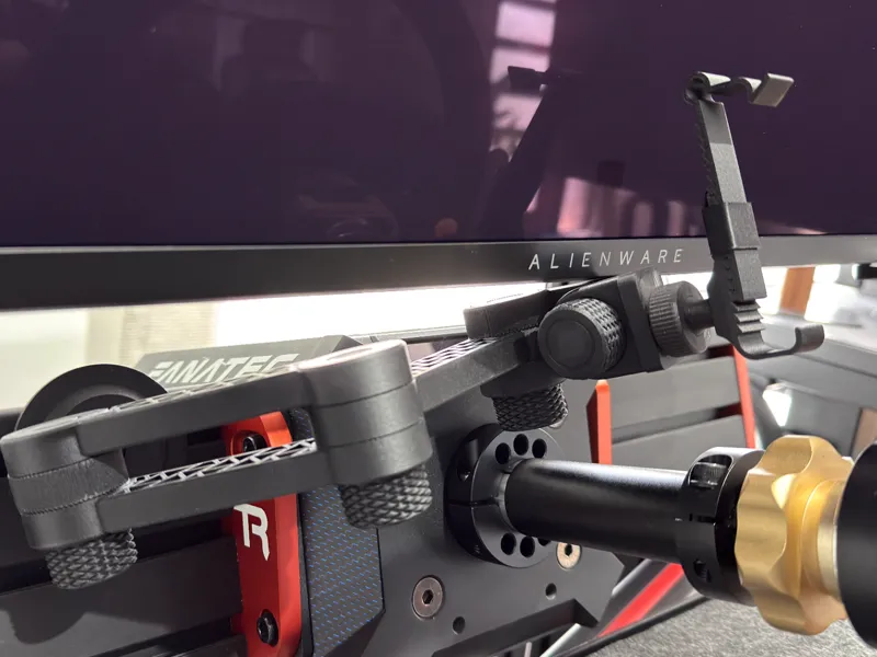 Adjustable phone mount arm with ball joint