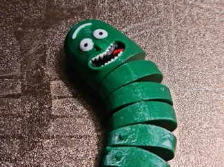 One Bigger Flexi Pickle Rick Painted 