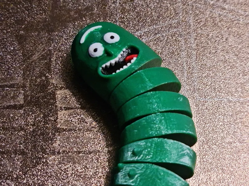 One Bigger Flexi Pickle Rick Painted 