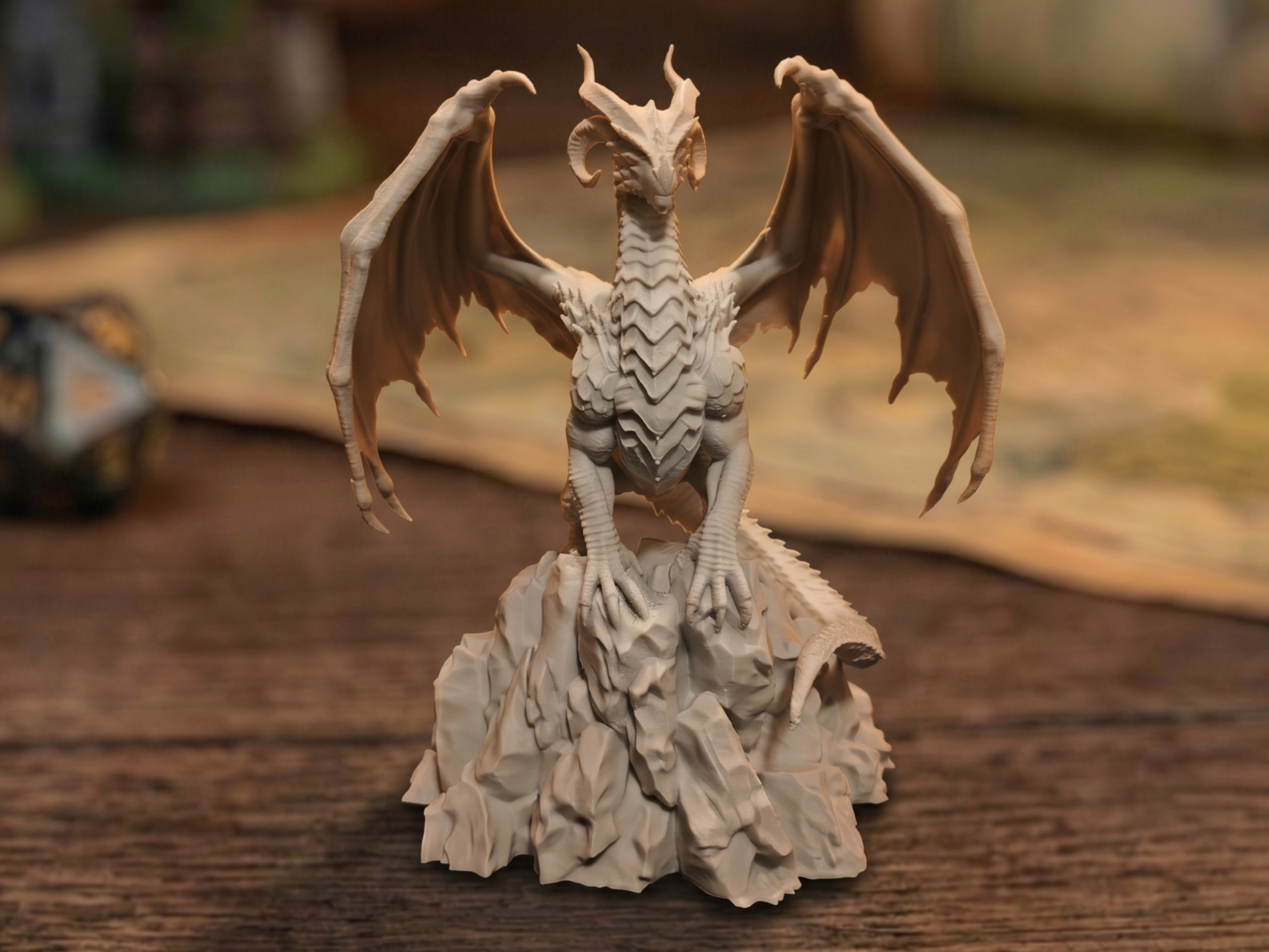Chaos Dragon Knight - Wargaming Miniature (129mm)