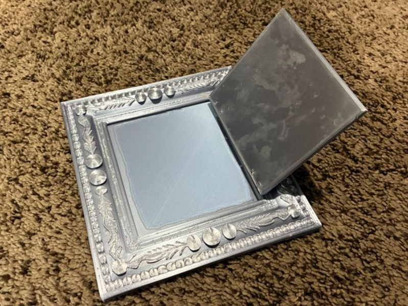 Ornate Gothic Square Secret Door Picture Frame
