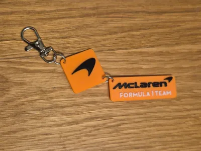 Mclaren formula one double keyring
