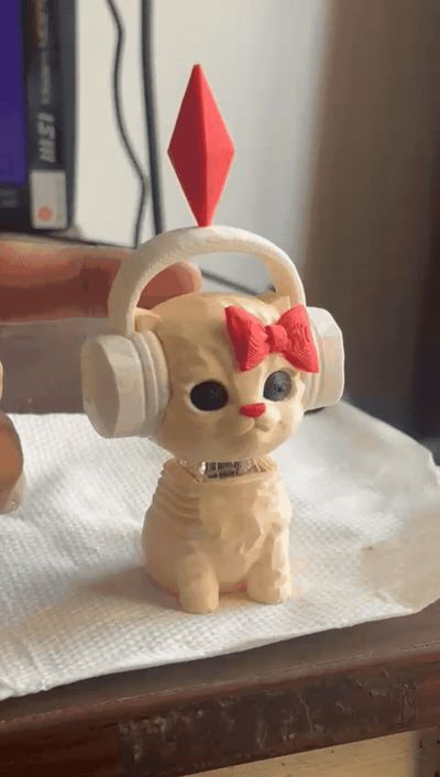 Clicky Dancing Cat Fidget Toy | Mechanical Switch