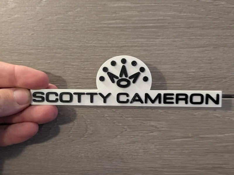 Pro golf putter logo sign plaque 2-sizes