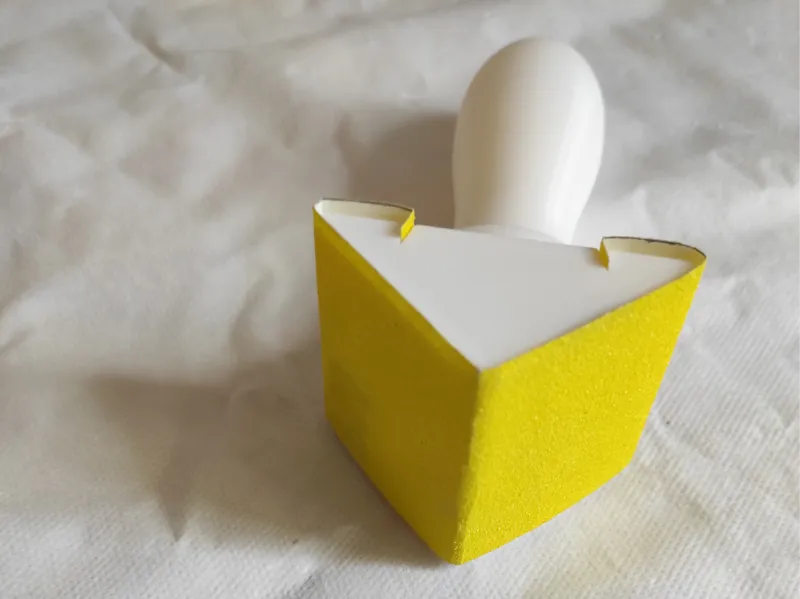 Angle à  90° outil pour lissage et ponçage angles