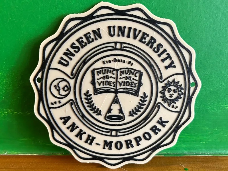 Unseen University (Terry Pratchett Discworld) sign