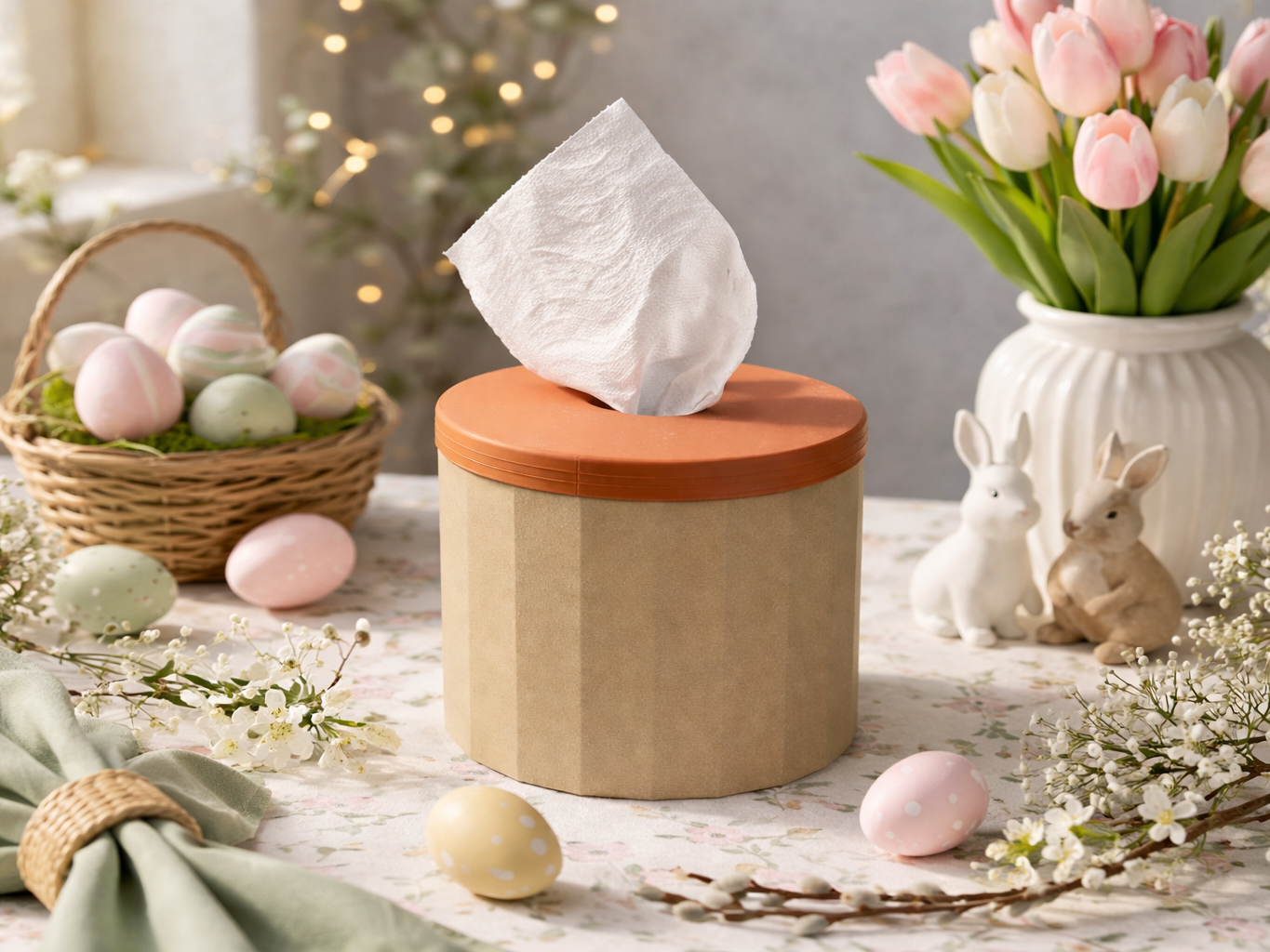 Toilet roll table tissue dispenser