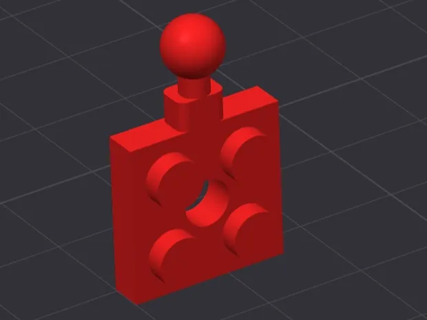 LEGOs Brick 2x2 for Head Spidermann
