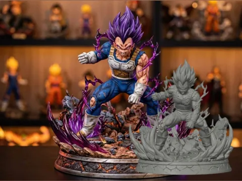 Figura decorativa: Vegeta Ultra ego — referencia de MakerWorld