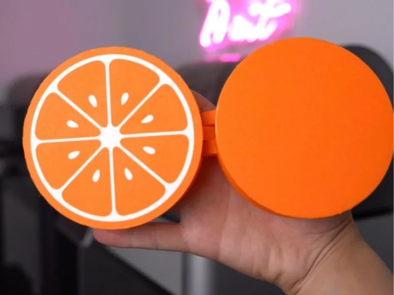 Juicy Orange Hinged Box
