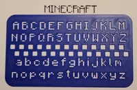 Pochoir alphabet façon Minecraft — photo 1