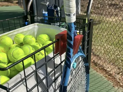 Tennis Racket ball cart holder: strong