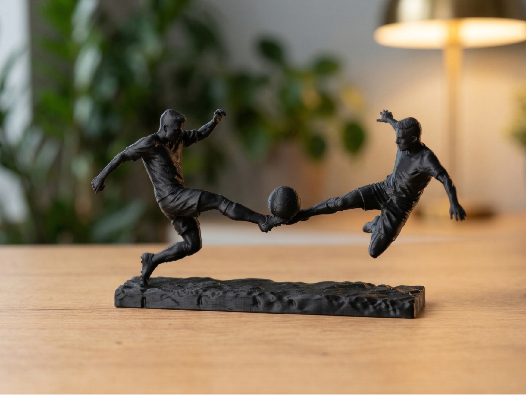 Dynamic Soccer Sculpture - (Mid Air)