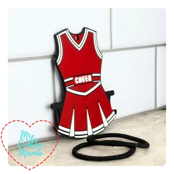 Accesorio para sujetar ligas de cabello: Cheer Outfit Hair Tie Holder Key chain — vista de referencia 4
