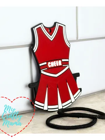 Accesorio para sujetar ligas de cabello: Cheer Outfit Hair Tie Holder Key chain — vista de referencia 2