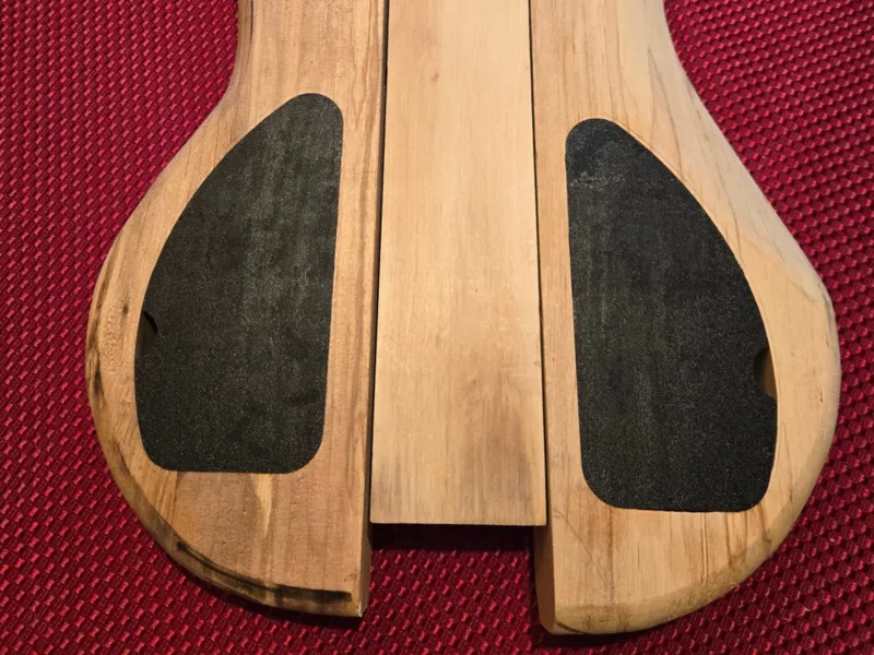 Router template for guitar control cavity