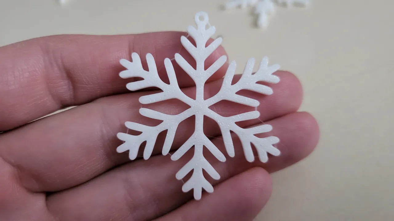 Snowflakes for christmas tree decoration view 4