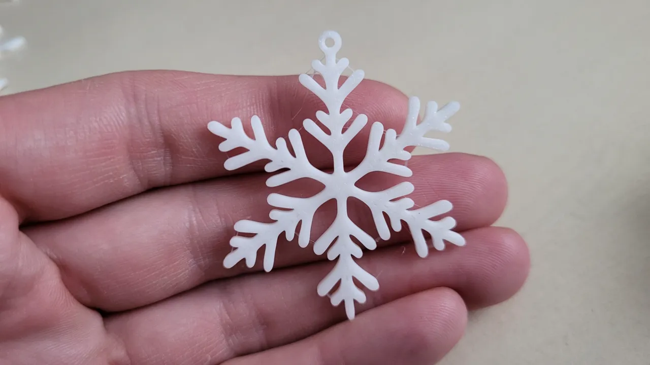 Snowflakes for christmas tree decoration view 3