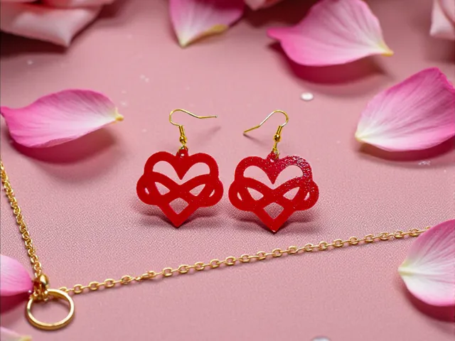 Heart infinity love earrings