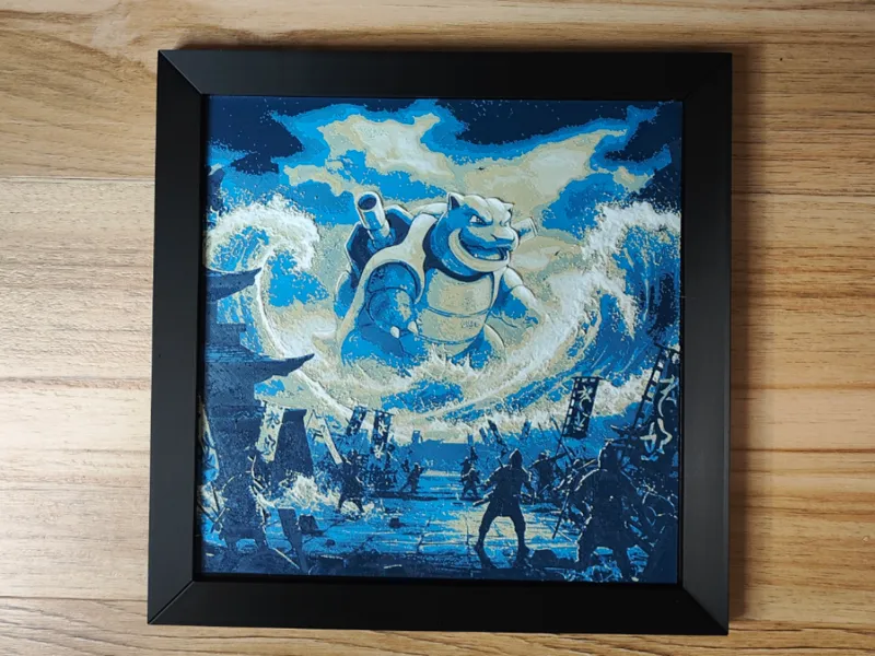 Blastoise Taking Over Japan - Pokemon Hueforge