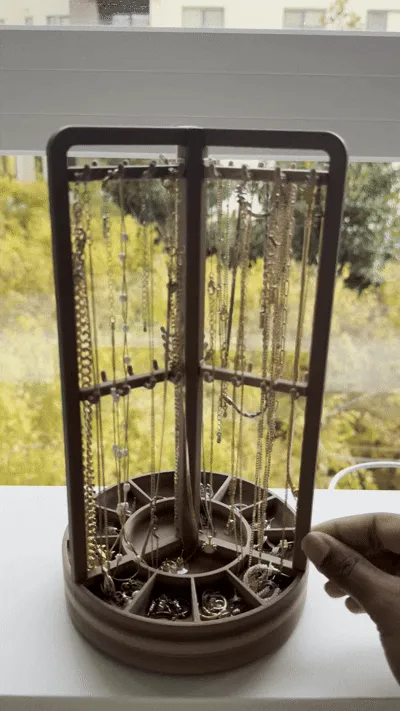 Rotating Jewelry Holder (Necklaces, Earrings, etc) view 2