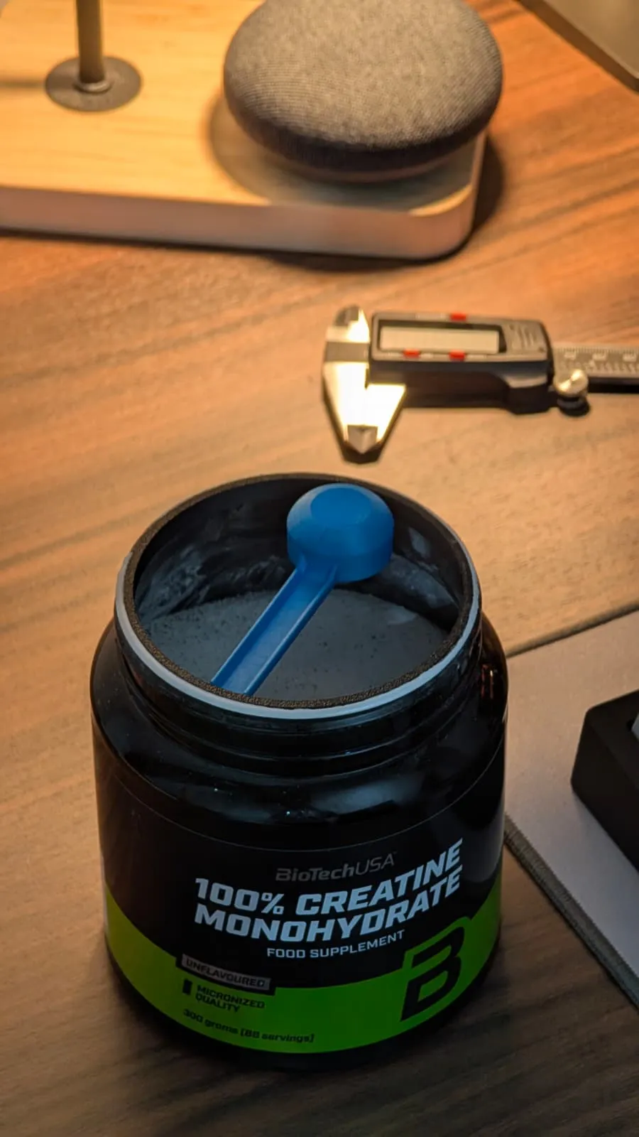 Creatine scoop holder - BiotechUSA - Free 3D Print Model - MakerWorld