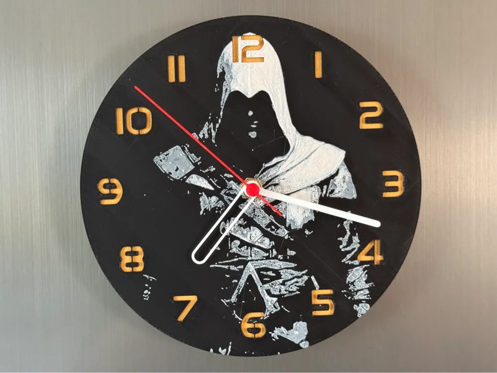 wall / desk clock Assassin´s Creed by cP3D MakerWorld: Download Free 3D ...