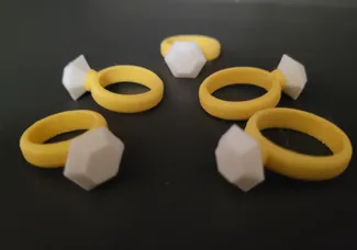 Custom Diamond Ring - OpenSCAD